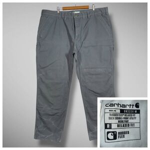 Carhartt Rugged Flex Duck Double Knee Utility Work Pants Relaxed‎ Fit Mens 46x32